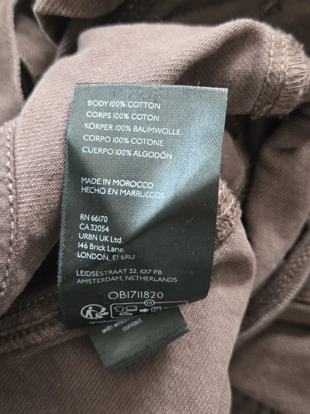 We The Free Chocolate Brown Corduroy Overalls - Picture 8 of 9